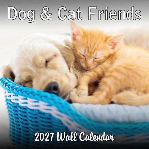 2027 dog cat friends monthly - &,