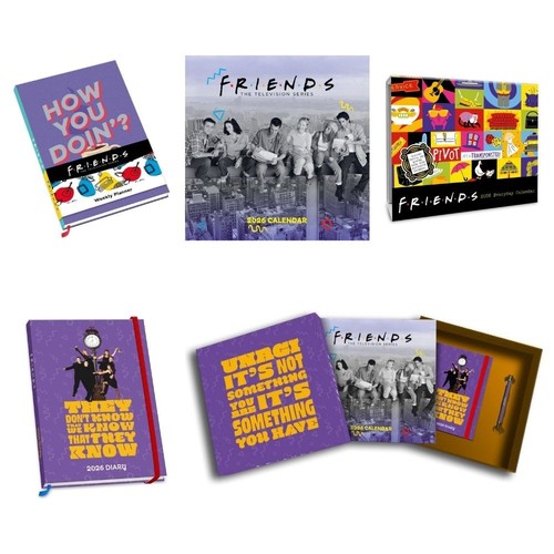 2026 calendar friends diary - diary, &