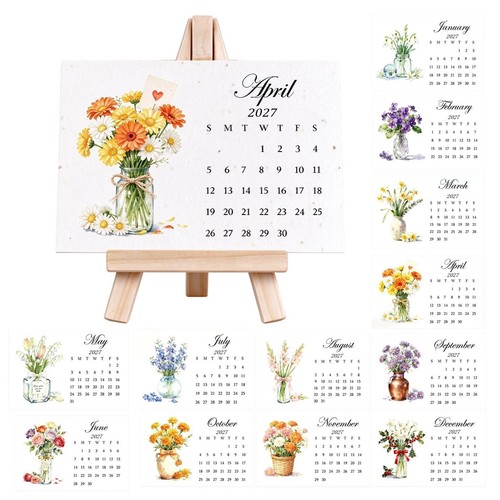 Plantable seed calendar 2027 - calendar,