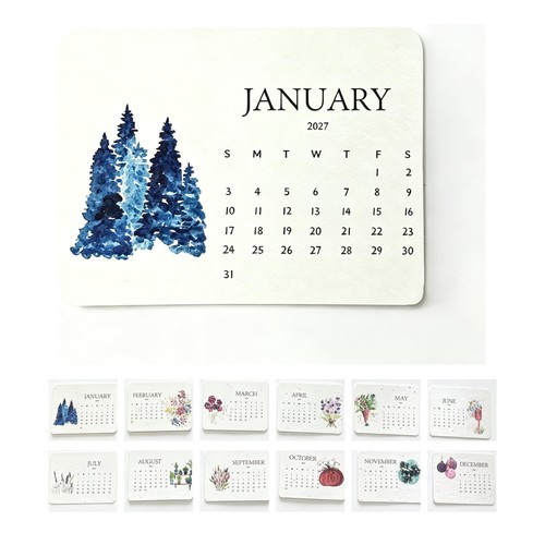 Plantable seed calendar 2027 - seed,
