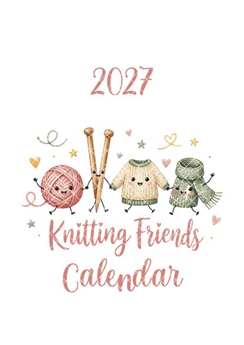 Knitting friends 2027 wall - knitting,