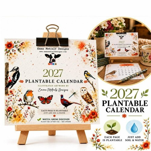 2027 plantable seeds calendar - seeds,