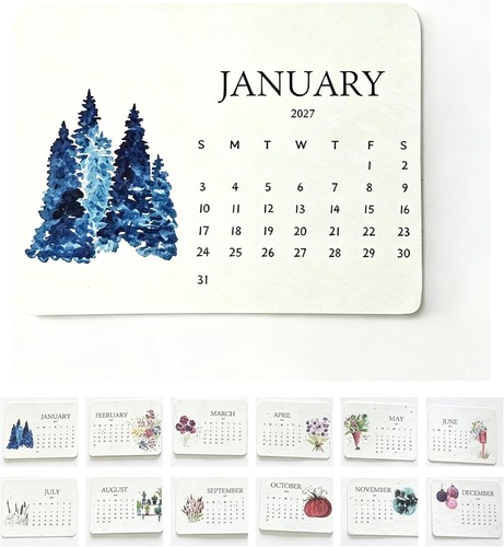 Plantable seed calendar 2027 - plantable,