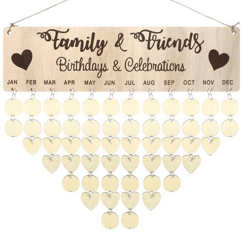 Family birthday plaque - family,