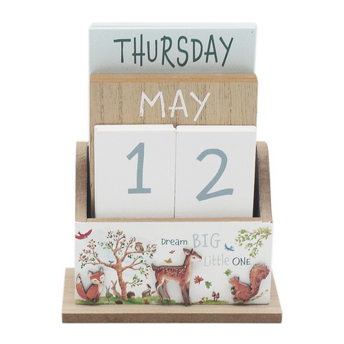 Forest friends calendar wooden - calendar,