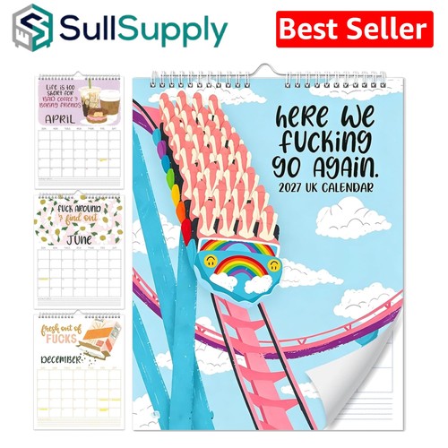 2027 humorous wall calendar - calendar,