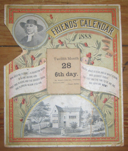 1888 friends calendar - 1888,, friends'