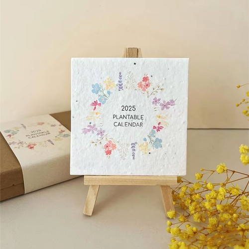Plantable desk calendar 2025 - calendar,